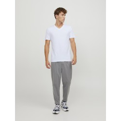 JACK & JONES Basic V-hals 2-Pak T-shirt - Hvid