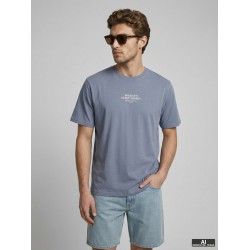 JJ REBEL Christian Kortærmet T-shirt - Folkestone Gray