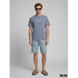 JJ REBEL Christian Kortærmet T-shirt - Folkestone Gray