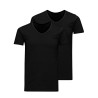 JACK & JONES Basic V-hals 2-Pak T-shirt - Sort