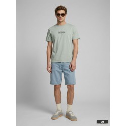 JJ REBEL Christian Kortærmet T-shirt - Aqua Gray