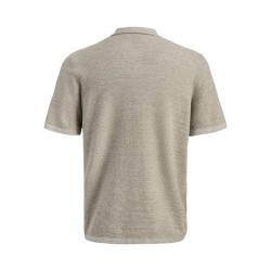 JACK & JONES George Kortærmet Strik Polo - Coriander