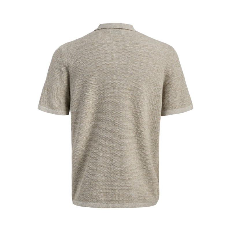 JACK & JONES George Kortærmet Strik Polo - Coriander