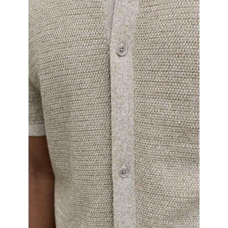 JACK & JONES George Kortærmet Strik Polo - Coriander