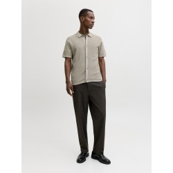 JACK & JONES George Kortærmet Strik Polo - Coriander