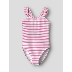 NAME IT KIDS Zippa badedragt - Knockout Pink