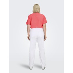 ONLY CARMAKOMA Willy Straight Jeans- White Denim