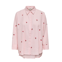 ONLY CARMAKOMA Lina Grace Langærmet Skjorte - Crystal Rose