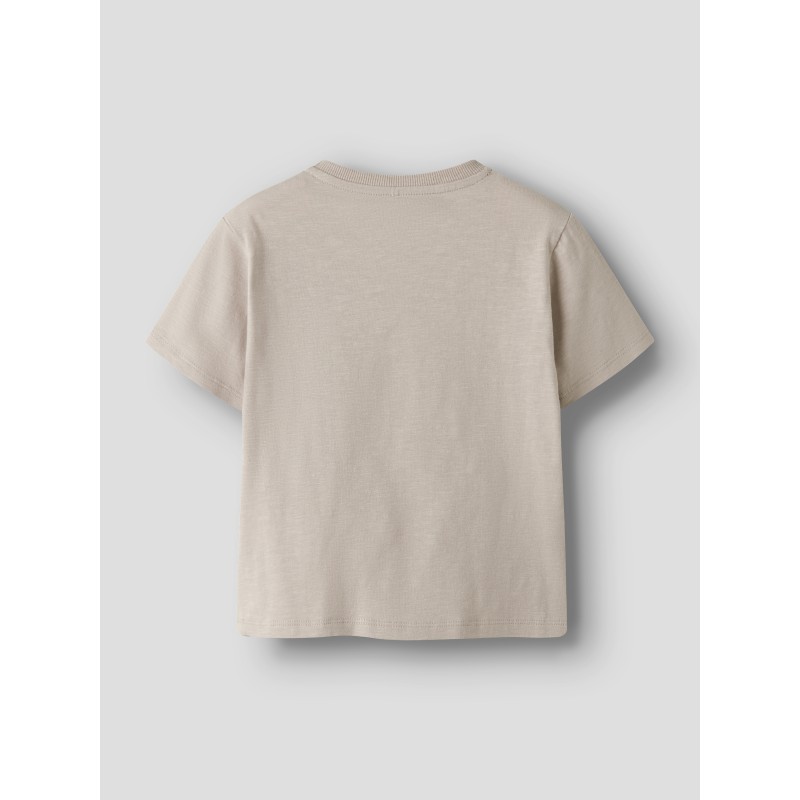 NAME IT MINI Feath Dino T-shirt - Chateau Gray