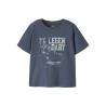 NAME IT MINI Feath Dino T-shirt - Vintage Indigo