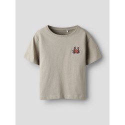 NAME IT MINI Frank Kortærmet T-shirt - Aluminium