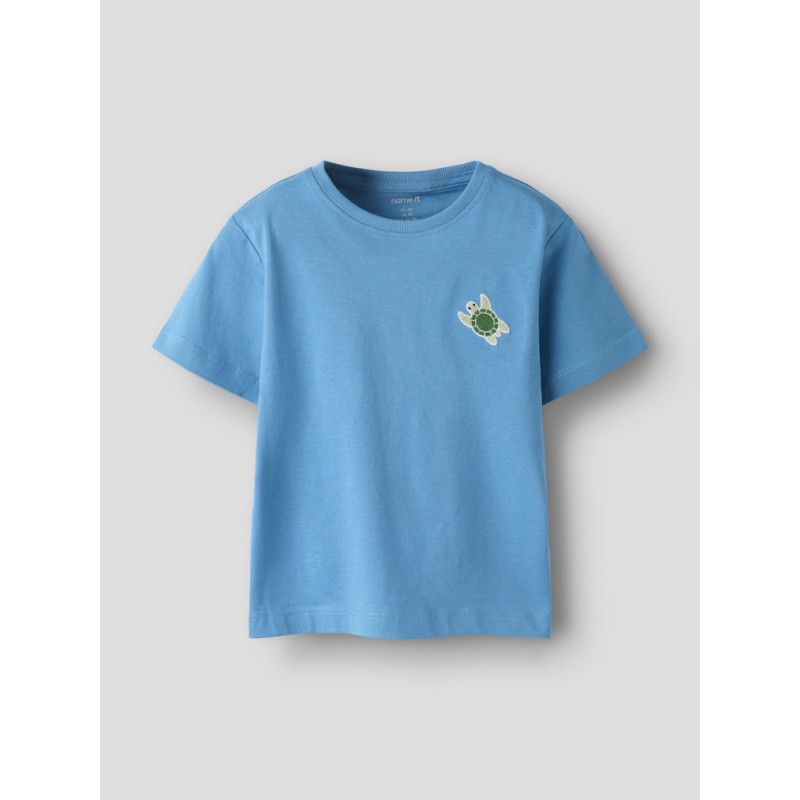 NAME IT MINI Frank kortærmet t-shirt - Cyaneus
