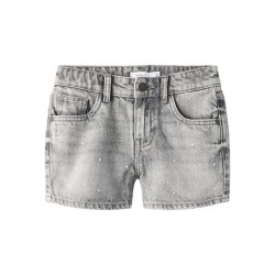 NAME IT KIDS Rose Denim Shorts 6042 - Light Grey Denim