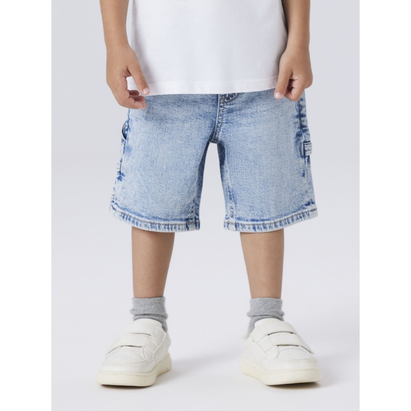 NAME IT MINI Ben Bermuda Shorts - Light Blue Denim