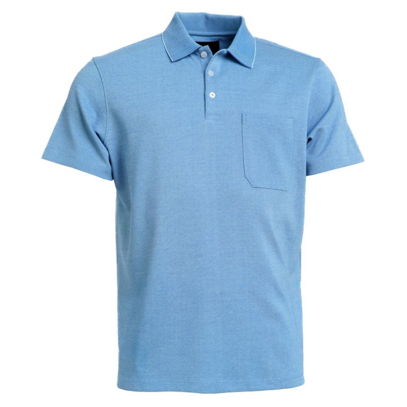 ROBERTO PLUS Nalin Kortærmet Polo - Middle Blue