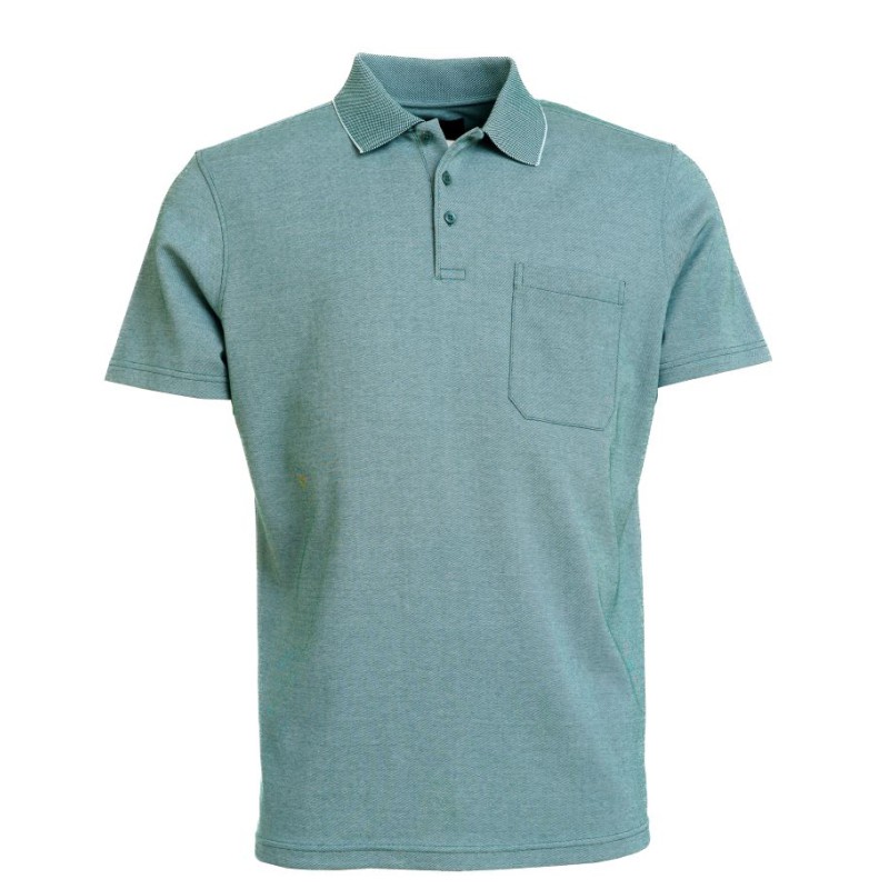 ROBERTO PLUS Nalin Kortærmet Polo - Covert Green