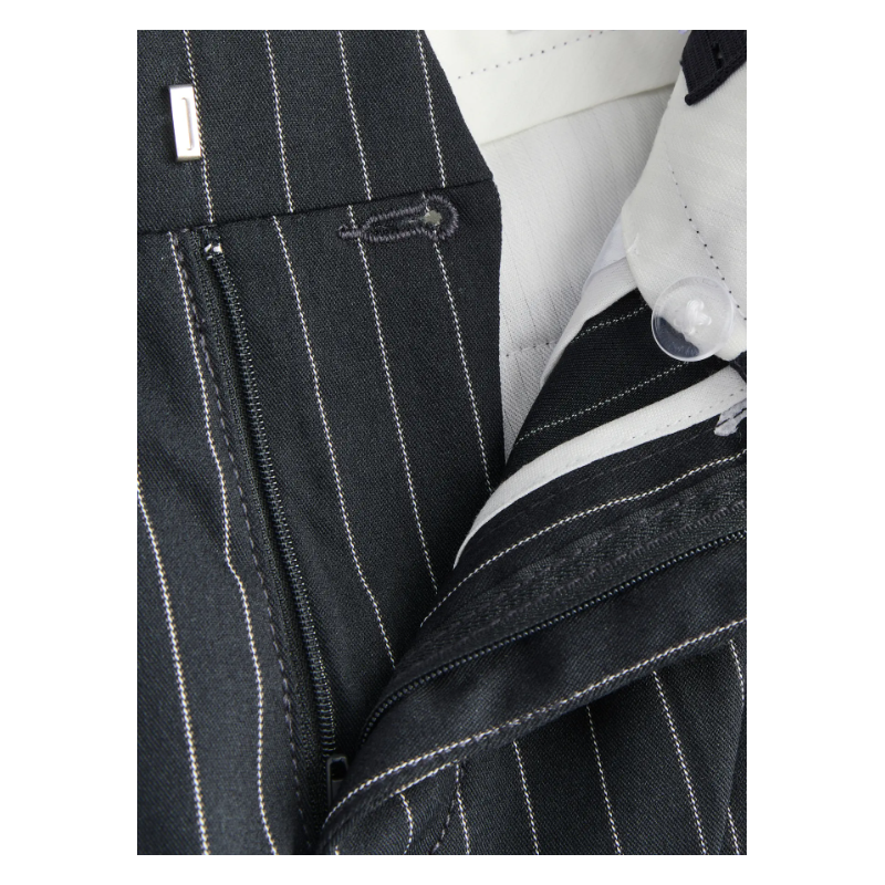 JACK & JONES JUNIOR Owen Toby Chino Shorts - Dark Navy Stripes