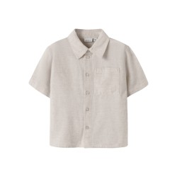 NAME IT Mini Faher Kortærmet Skjorte - Peyote Melange