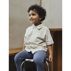 NAME IT Mini Faher Kortærmet Skjorte - Peyote Melange