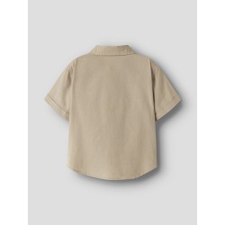 NAME IT Mini Filip Kortærmet Regular Skjorte - Aluminium