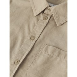 NAME IT Mini Filip Kortærmet Regular Skjorte - Aluminium