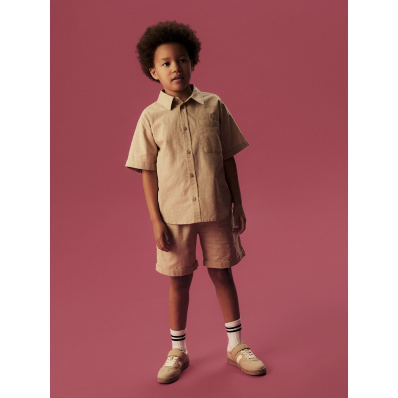 NAME IT Kids Filip Regular Shorts - Aluminium