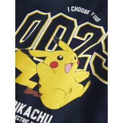 NAME IT MINI Mic Pokemon Kortærmet Polyester Top - Navy Blazer