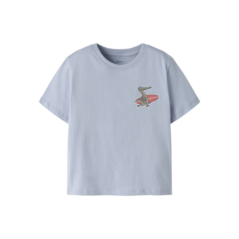 NAME IT Mini Velix Regular T-shirt - Blue Fog