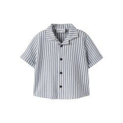 NAME IT Mini Denis Kortærmet Skjorte - Vintage Indigo