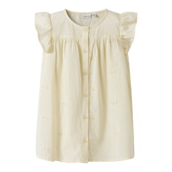 NAME IT Mini Finas Kortærmet Kjole - Pear Sorbet