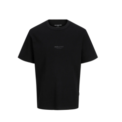 JACK & JONES Club Structure kortærmet t-shirt - Black