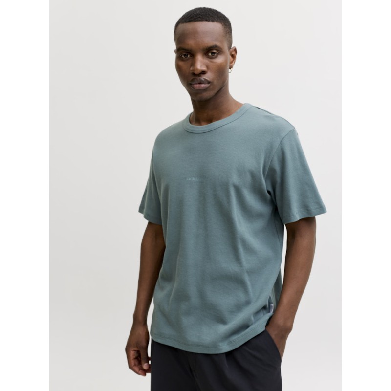 JACK & JONES Club Structure kortærmet t-shirt -  North Atlantic