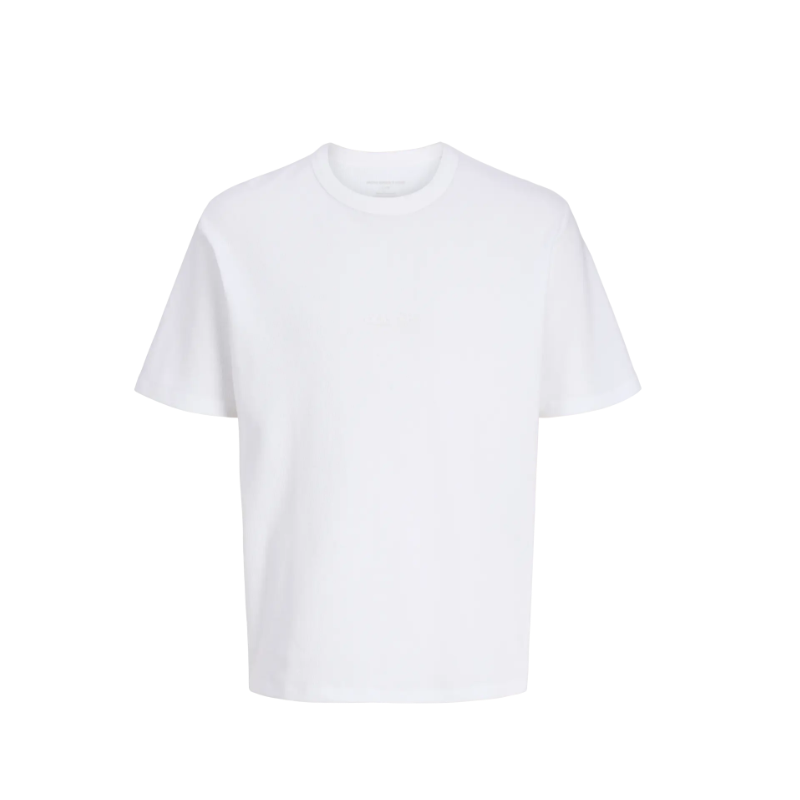 JACK & JONES Club Structure kortærmet t-shirt - Bright White