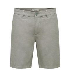 ONLY & SONS Mark 0011 Hør Shorts - Castor Gray