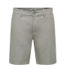 ONLY & SONS Mark 0011 Hør Shorts - Castor Gray