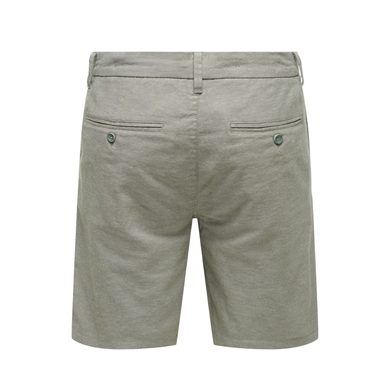 ONLY & SONS Mark 0011 Hør Shorts - Castor Gray