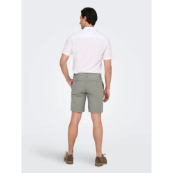 ONLY & SONS Mark 0011 Hør Shorts - Castor Gray