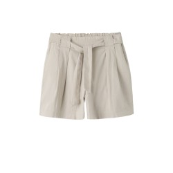 NAME IT KIDS Falinnen Hør Shorts - Chateau Gray