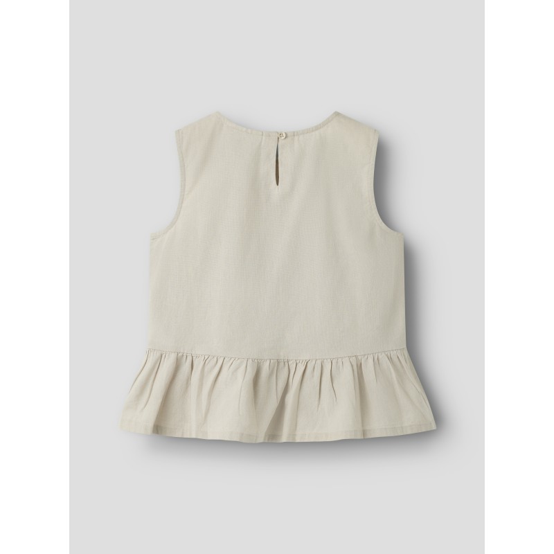 NAME IT KIDS Fa Ærmeløs Top - Chateau Gray