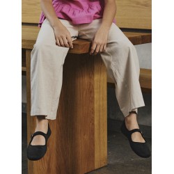 NAME IT KIDS Fa Brede Hør Bukser - Chateau Gray