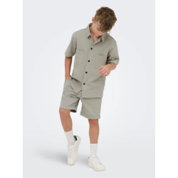ONLY & SONS JUNIOR New Kody kortærmet skjorte t-short - Vintage Khaki