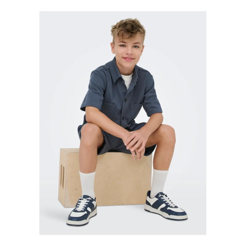 ONLY & SONS JUNIOR New Kody kortærmet skjorte t-short - Ombre Blue