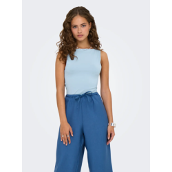 ONLY Ea S/L Vendbar Top - Soft Chambray