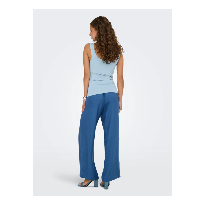 ONLY Ea S/L Vendbar Top - Soft Chambray