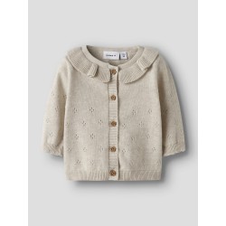 NAME IT BABY Diame langærmet Strik cardigan - Peyote Melange