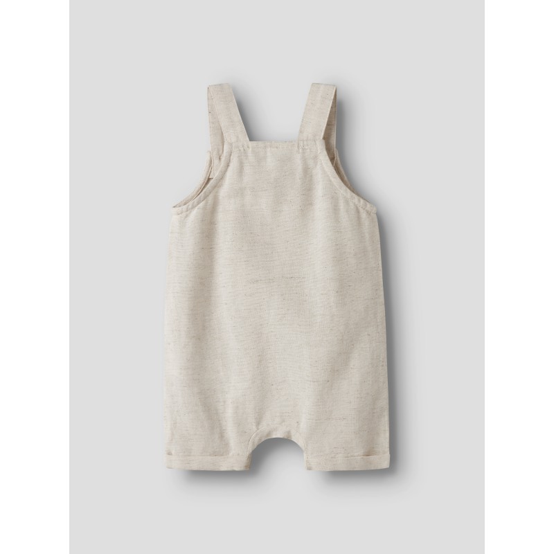 NAME IT BABY faher korte hør Overalls - Peyote Melange