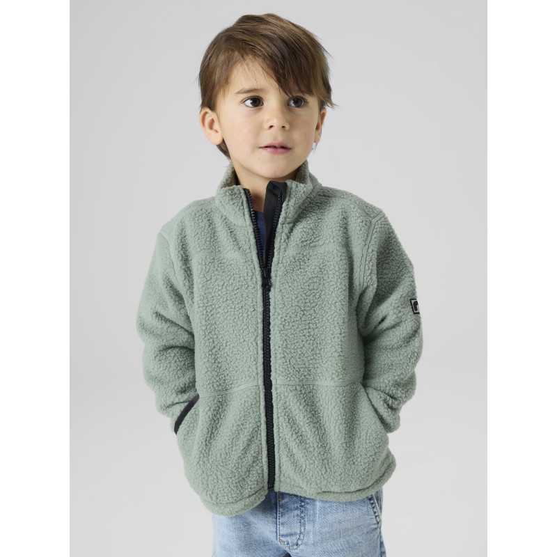 NAME IT Mini Bulin L/S Teddy Cardigan - Chinois Green