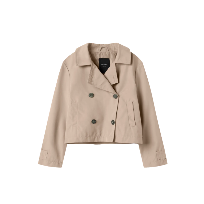 NAME IT KIDS  Madelin langærmet Trend coat - Savannah Tan