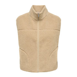 ONLY Baby Teddy High Zip Vest - Cornstalk