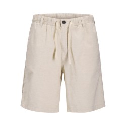 JACK & JONES Junior Jaiden Hybrid Hør Jogger Shorts - Moonbeam